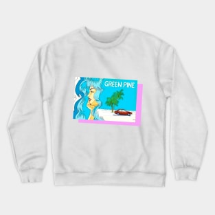 Green Pine Crewneck Sweatshirt